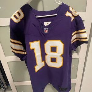 Justin Jefferson Vikings Throwback Nike Vapor F.U.S.E. Elite Jersey 48